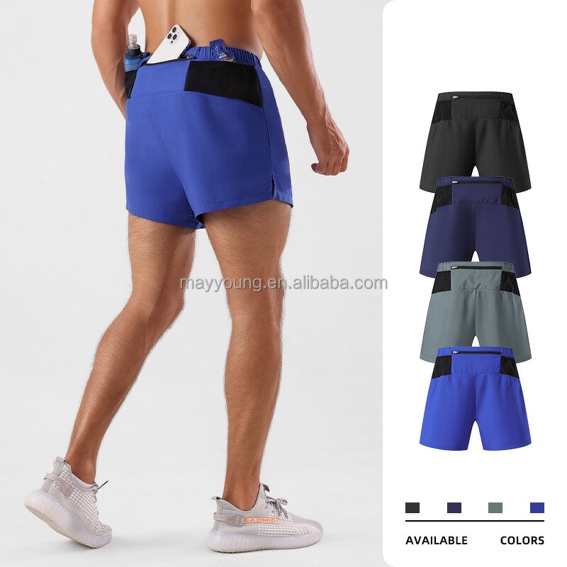 High Elastic Shorts Manufacturer - OEM Custom LOGO 2-in-1 Summer Sports Basketball Gym