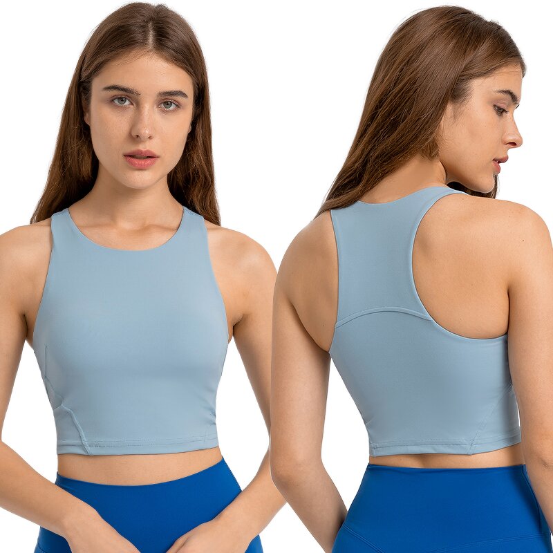 Sexy Sleeveless Crop Top Manufacturer - OEM Women Workout Athletic Summer Shirt Teen Girls