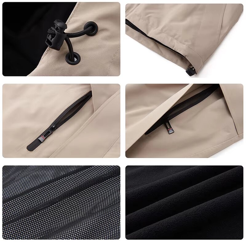 Sporty Outdoor Jacket Manufacturer - OEM Men's Waterproof Varsity Custom Hood Windbreaker