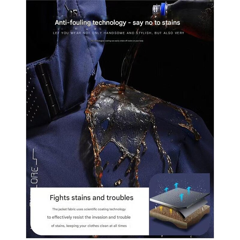 Sports Outdoor Jacket Manufacturer - OEM Spring Autumn Windproof Splash Proof Layer