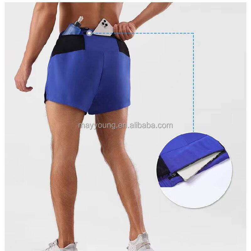 High Elastic Shorts Manufacturer - OEM Custom LOGO 2-in-1 Summer Sports Basketball Gym