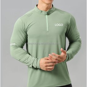 Autumn Workout Shirt Manufacturer - OEM Men's Quick Dry Long Sleeve Compression Casual