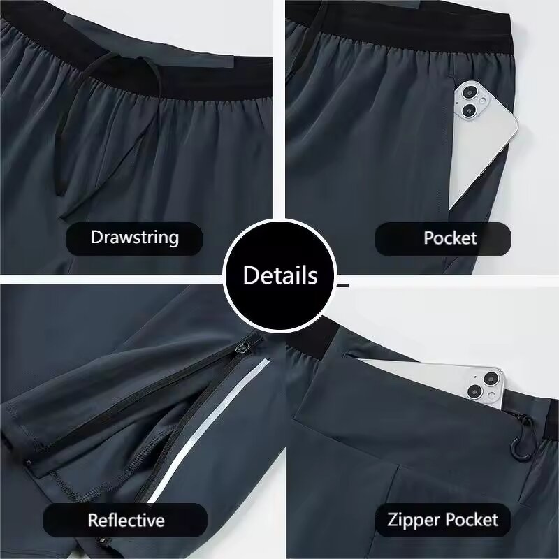 Men's Sports Pants Manufacturer - OEM Loose Quick-Drying Woven Running Fitness Trousers