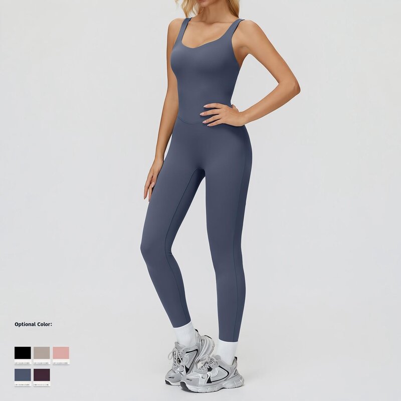 Fleece One-piece Manufacturer - OEM Yoga Wear Sets Backless Tight Bodysuit Outdoor Running