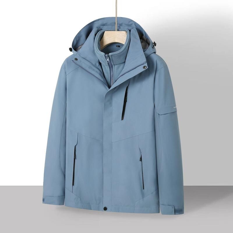 3-in-1 Winter Jacket Manufacturer - OEM Custom Sporty Men's Detachable Liner Windbreaker