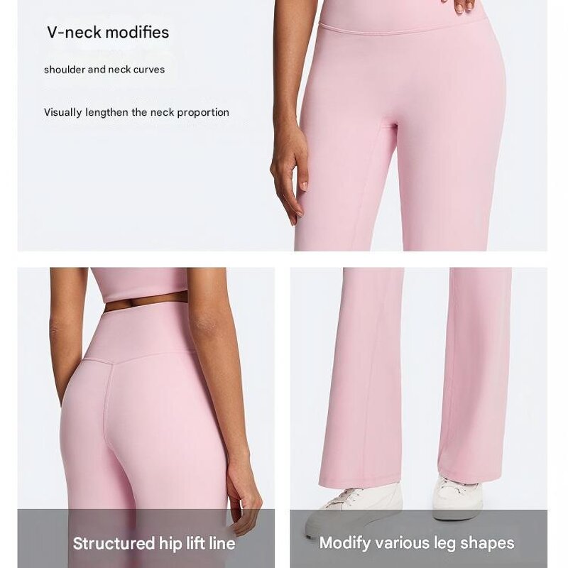 Flared Yoga Pants Manufacturer - OEM Women's High-Waisted Eco-Friendly Butt-Lifting