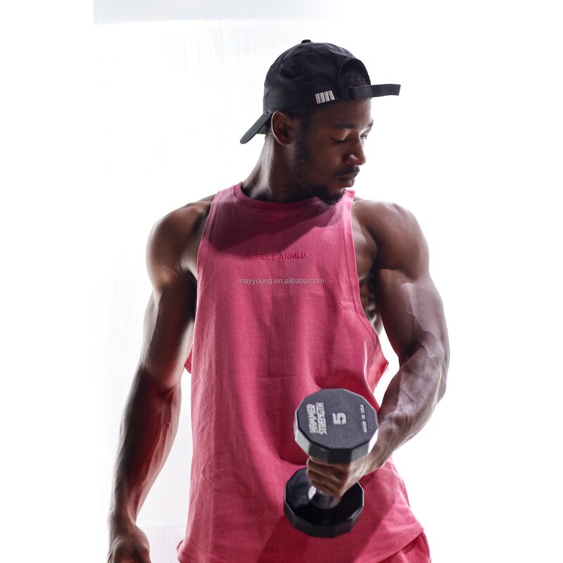 Fitness Vest Factory - OEM Men's Cross-Shaped Training Loose-Fitting Sleeveless T-Shirt