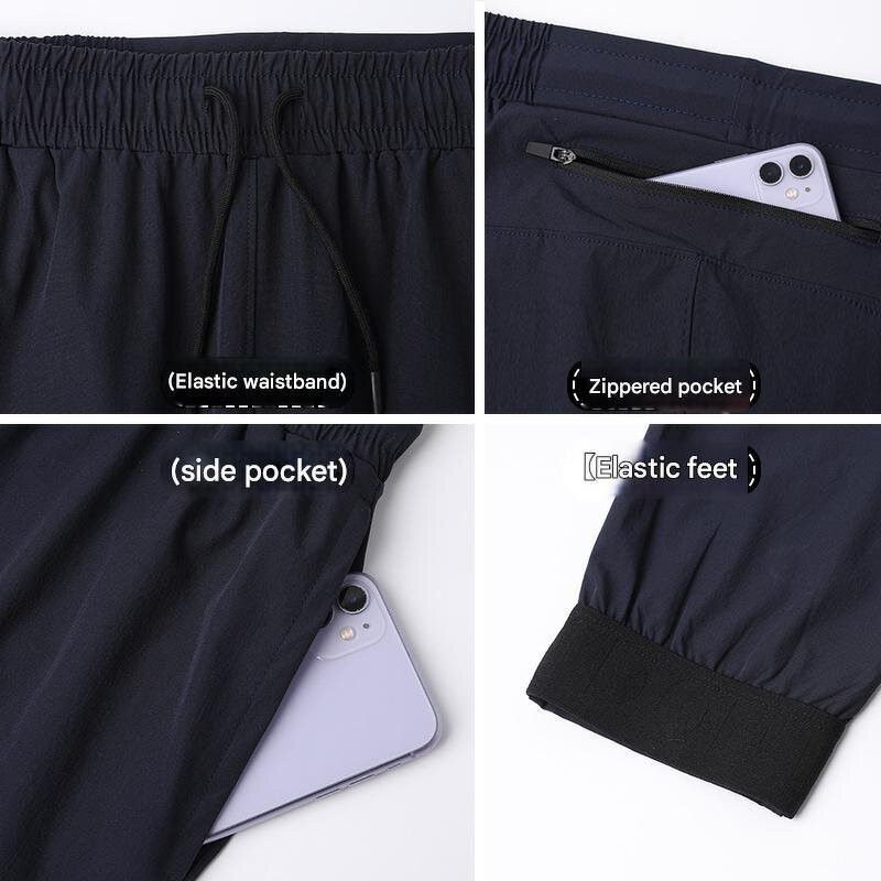 Nylon Fitness Pants Manufacturer - OEM Men's Quick-Dry Summer Active Jogging with Pocket