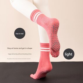 Yoga Grip Socks Manufacturer - OEM High Quality Ladies Non Slip Knitted Silicone Fitness