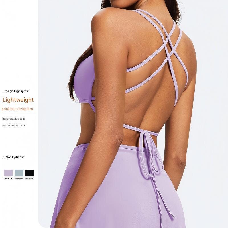 Crisscross Sports Bra Factory - OEM MAYOUNG New Arrival Strappy Workout Yoga