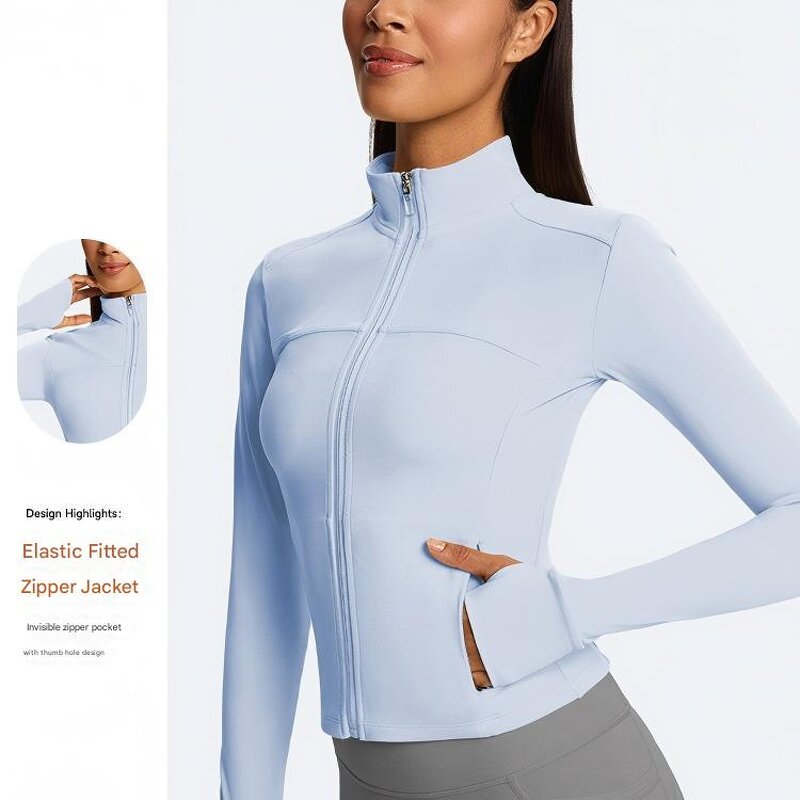 Yoga Sports Jacket Manufacturer - OEM Women's Autumn Winter Slim Fit Outerwear