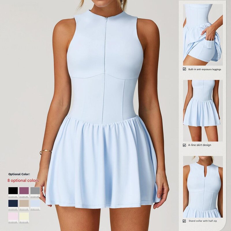 A-Line Hem Tennis Skirt Factory - OEM Customizable Wholesale Cloud-Feeling Anti-Exposure Bottom