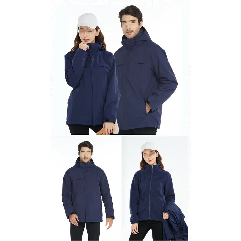 2-Part Winter Jacket Factory - OEM Sporty Men's Lightweight Detachable Heated Leather