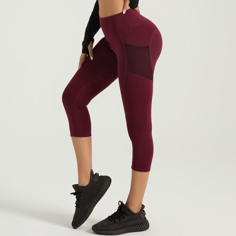 Buttery Soft Yoga Pants Manufacturer - OEM Women's High Waist Knitted Tummy Control Gym