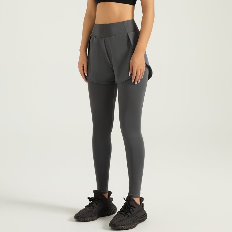 High Waist Yoga Pants Manufacturer - OEM Women's Nylon Spandex Push-up Abdomen Mesh