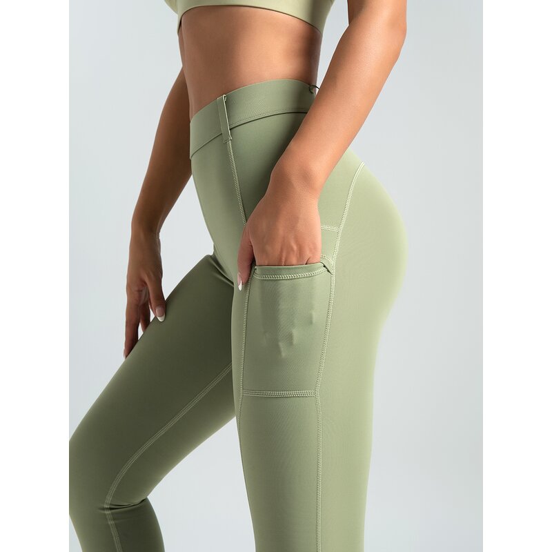 Nude Yoga Pants Factory - OEM New Skin-friendly High-waisted Lulu Quick Dry Breathable