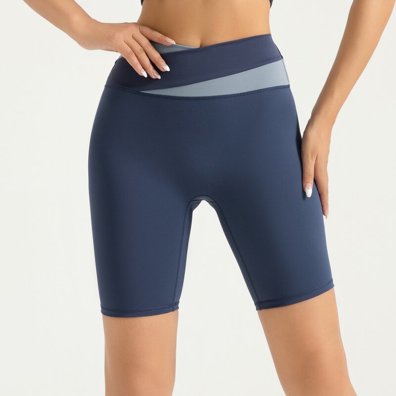 Lulu Yoga Pants Factory - OEM Solid Color Double Hair Grinding High Waist Spandex