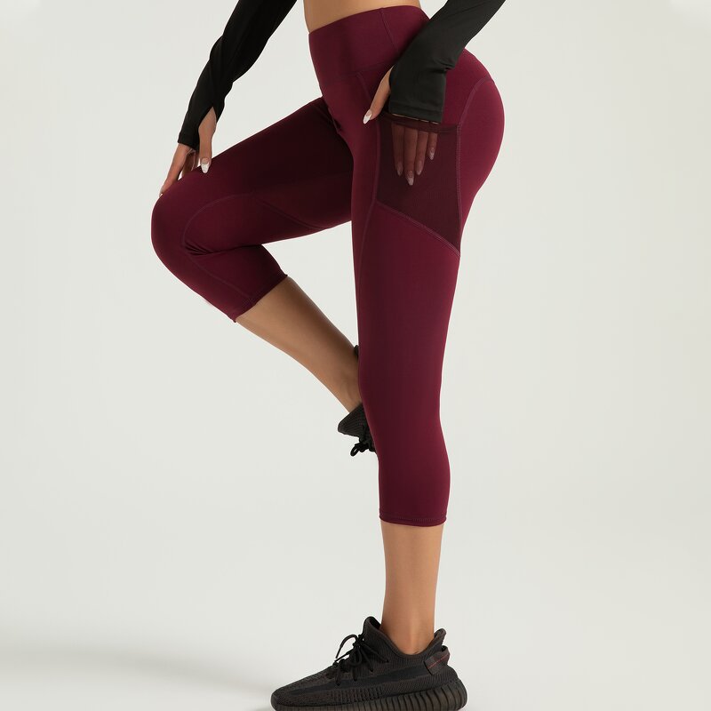 Buttery Soft Yoga Pants Manufacturer - OEM Women's High Waist Knitted Tummy Control Gym