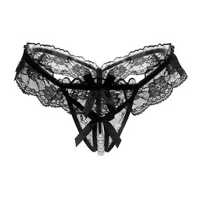 Hollow Panties Factory - OEM Hot Selling Lace Low Waist Bow Seamless See Through
