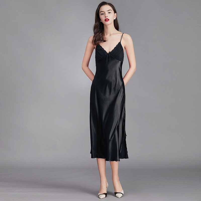 Silk Pajamas Manufacturer - OEM Women European American Fashion Nightdress Comfortable