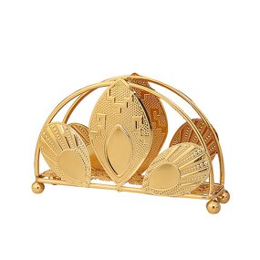 Gold Iron Napkin Holder Factory - OEM for Restaurant Kitchen Coffee Shop Metal Paper