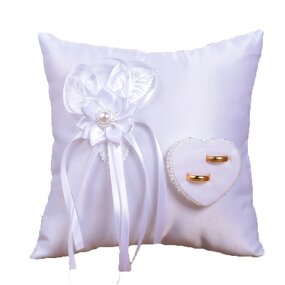 Wedding Ring Pillow Factory - OEM Wholesale Western-Style White Flower Square Camellia