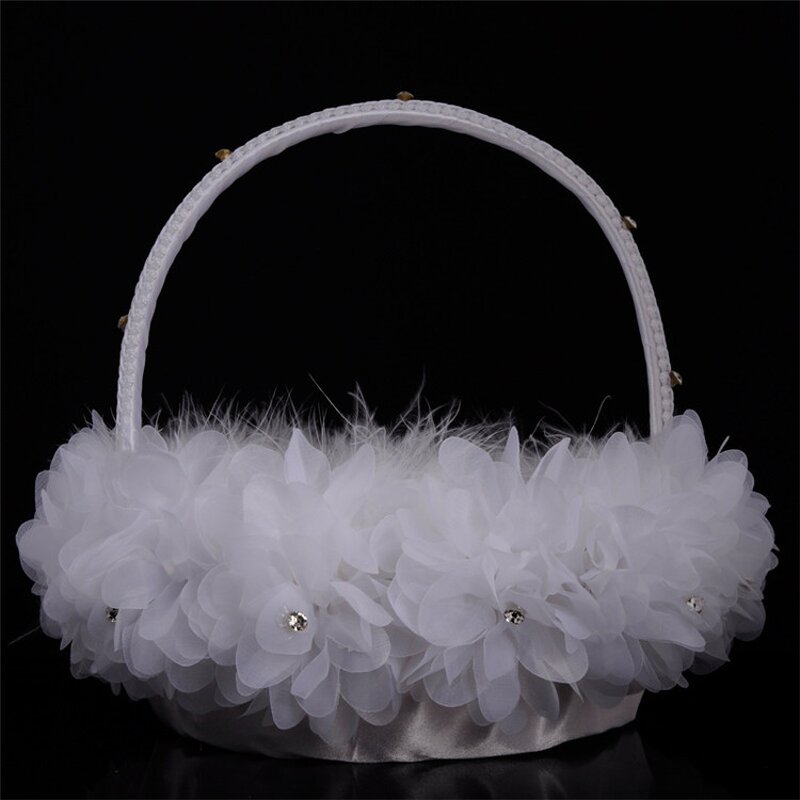 Wedding Flower Girls Baskets Factory - OEM Wholesale Romantic Rhinestone for Birthday Decor