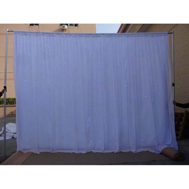 White LED Star Curtain Factory - OEM Elegant with Durable Fabric for Weddings Event