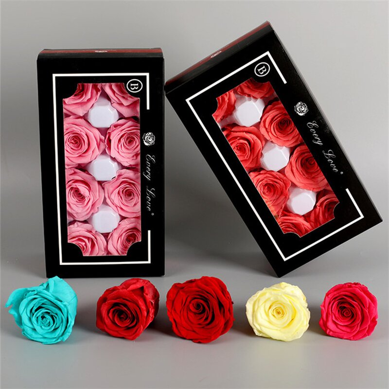 Forever Roses in Box Factory - OEM Romantic Preserve Rose Head for DIY Arrangement Decoration