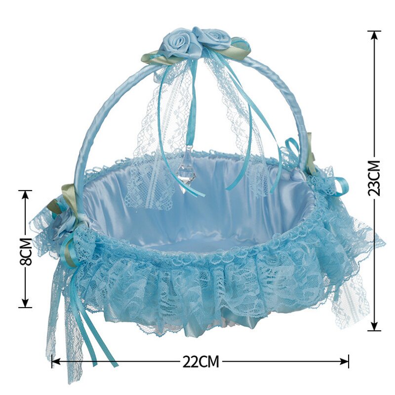 Bridal Flower Basket Manufacturer - OEM Mini Gift Bamboo Lace Bowknot for Wedding Party