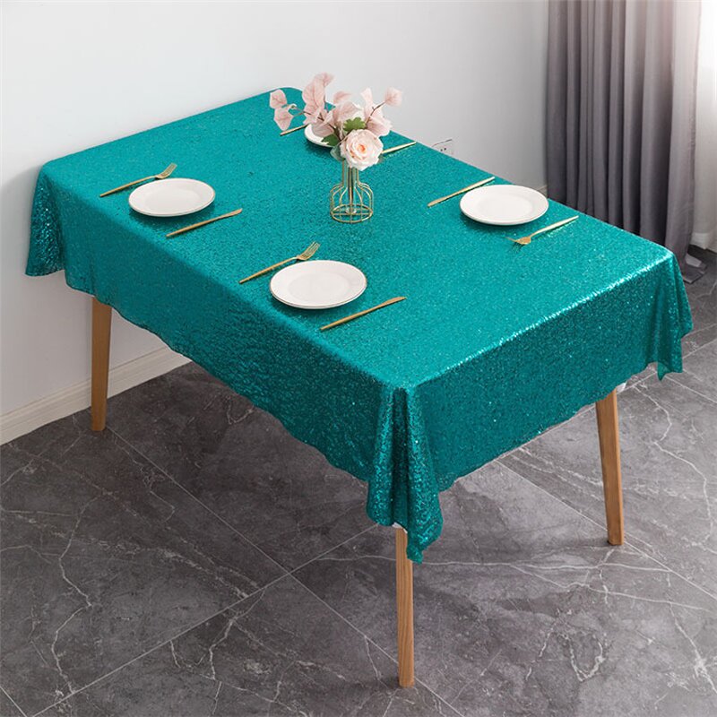 Sequin Table Cloth Manufacturer - OEM Wholesale Round Shiny Polyester for Party Wedding
