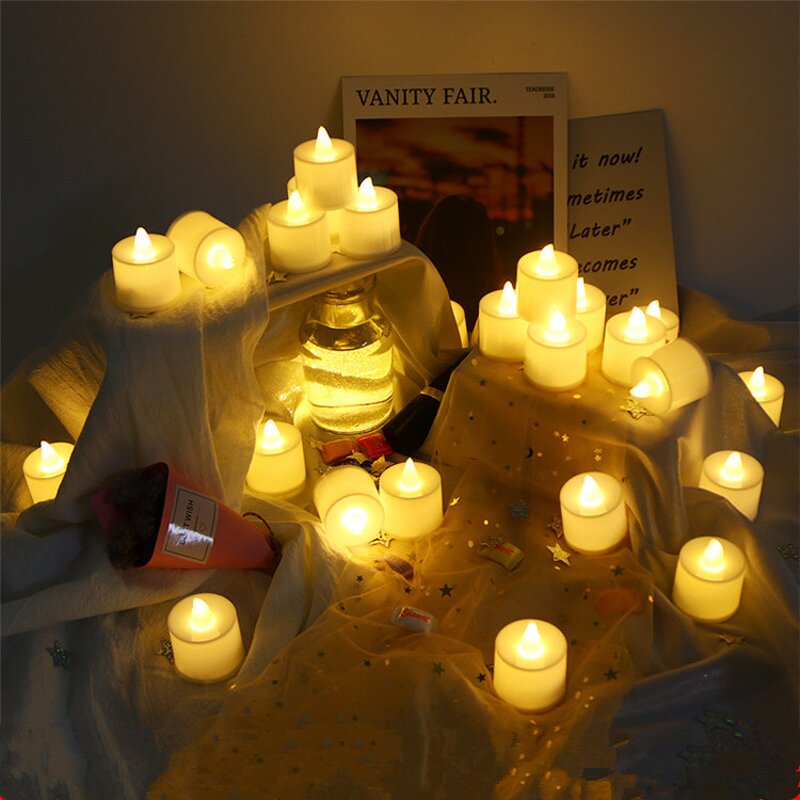 Flickering LED Candle Factory - OEM Led Flameless Wax Pillar with Moving Flame