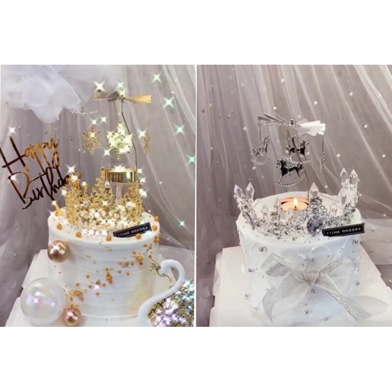 Rotating Candle Holder Factory - OEM Nordic Wedding Christmas Metal Gold Votive