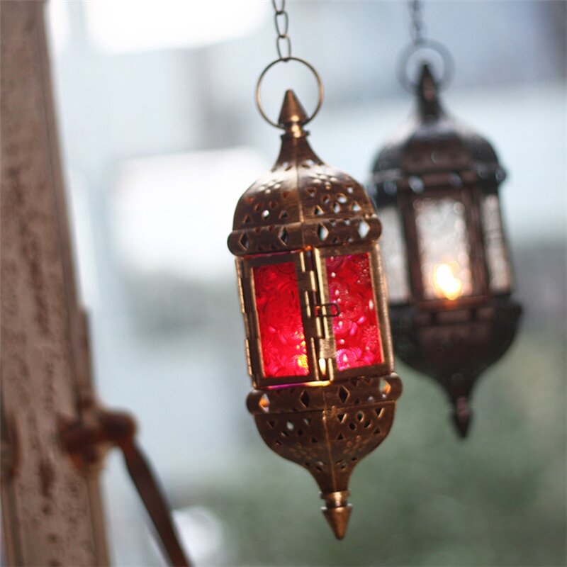 Moroccan Lanterns Factory - OEM European-Style Antique Iron Glass Hanging Decorative