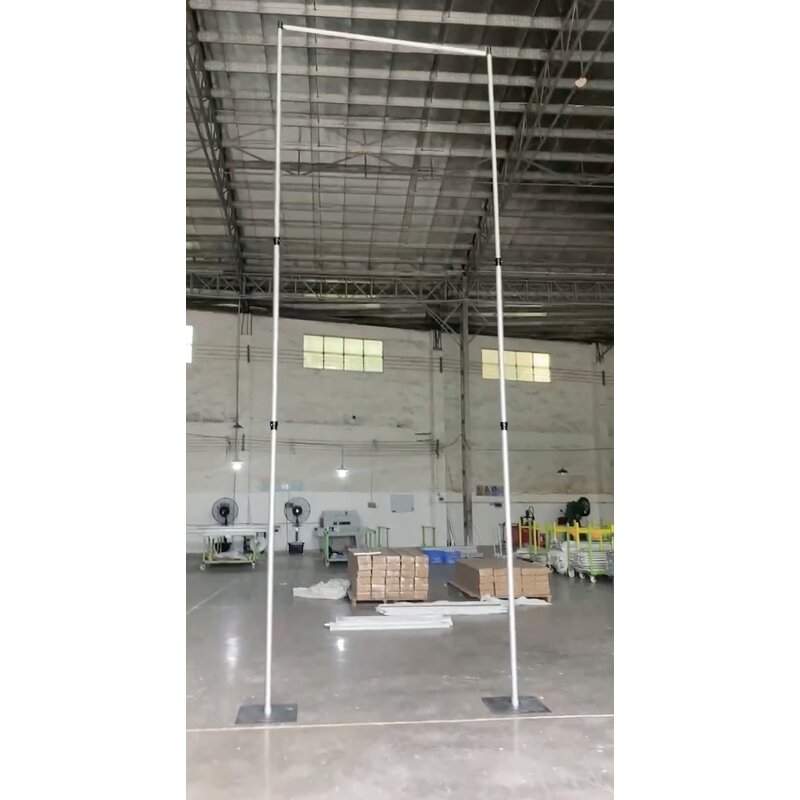 Three Section Pipe Stand Manufacturer - OEM Adjustable with Sturdy Base for Wedding Stage