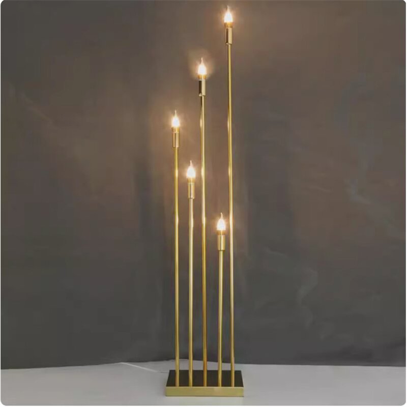 Golden Road Lights Factory - OEM Wedding Scenery Props Gold Lamp 5 Heads Starlight