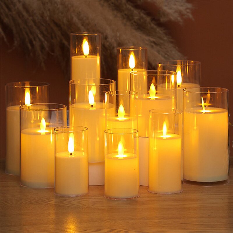 Ivory LED Candle Manufacturer - OEM Flameless Plastic Electronic Battery Control Flickering