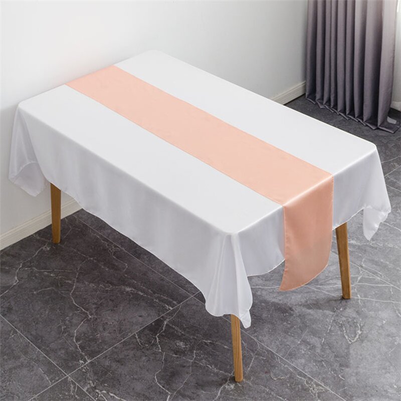 Satin Table Runner Manufacturer - OEM Christmas Cheap Shiny Wedding Decoration Hotel