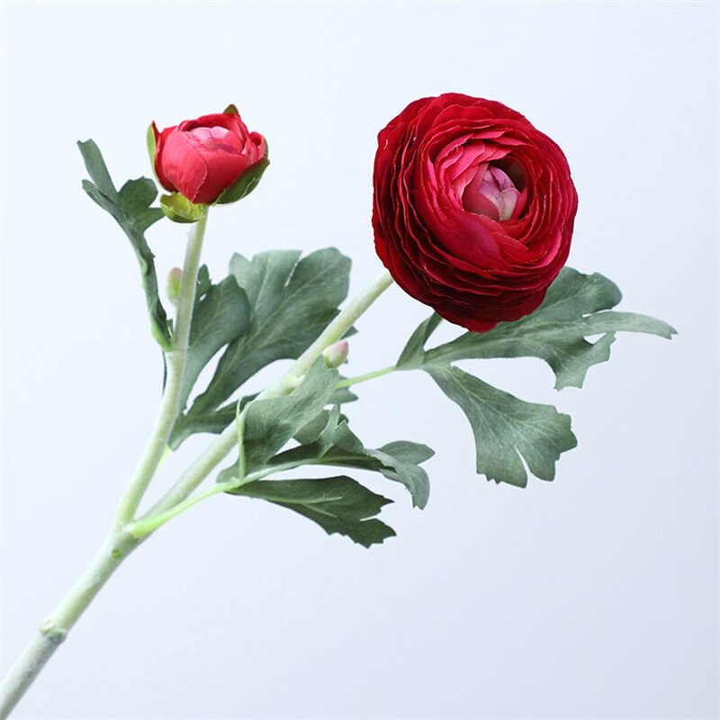 Artificial Ranunculus Flower Manufacturer - OEM Luxury Real Touch Single Dew for Home Event