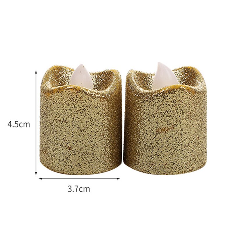 Red LED Tea Light Factory - OEM Wholesale New Design Gold Powder Glitter for Diwali