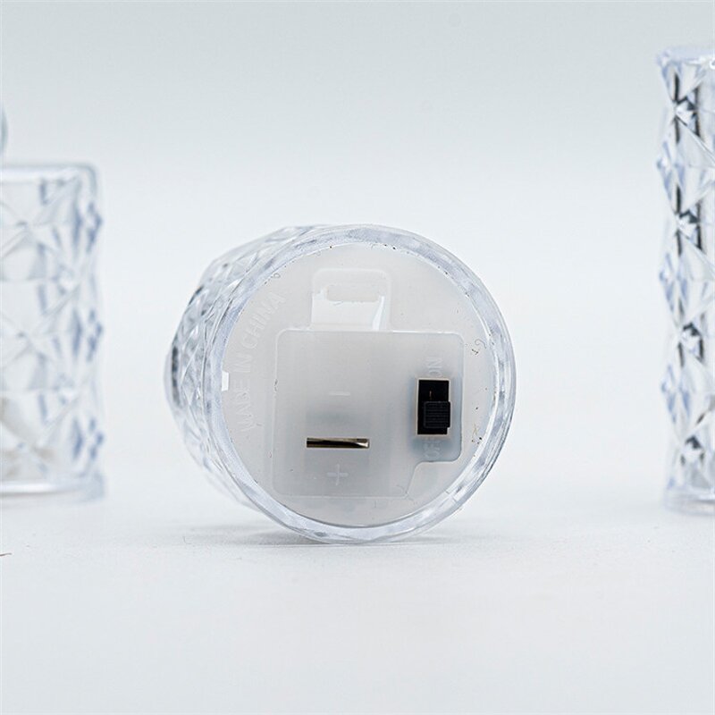 Transparent LED Candle Factory - OEM Wholesale Diamond Lamp Battery Control Flameless