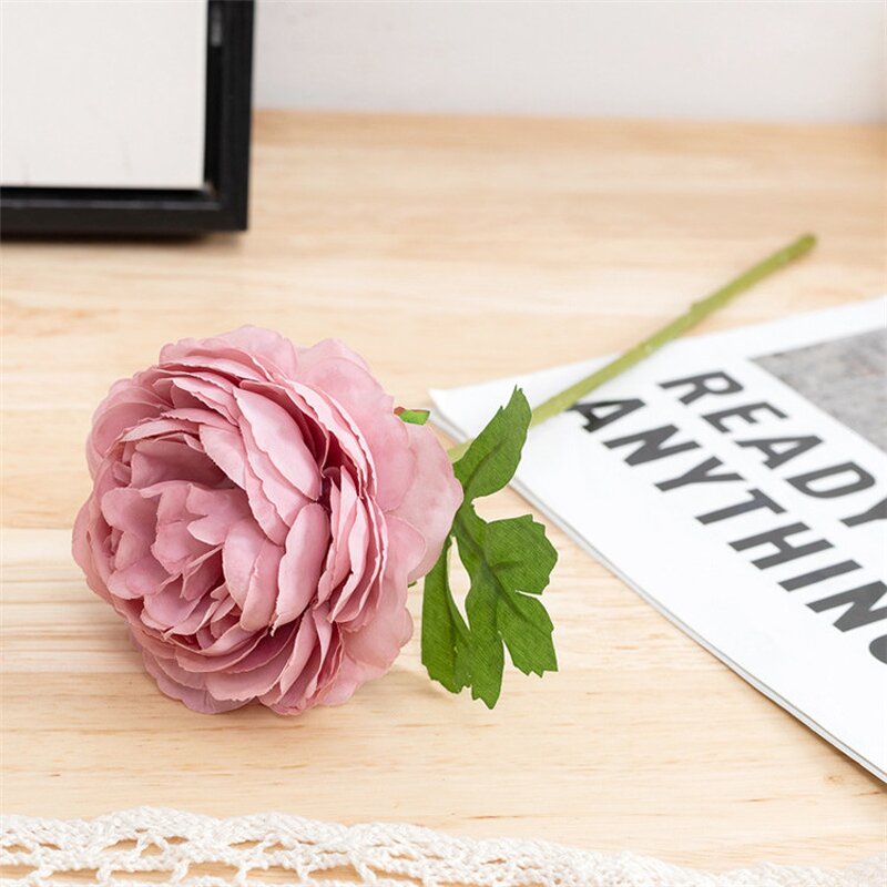 Artificial Silk Rose Manufacturer - OEM Real Touch for Wedding Home Table Decoration