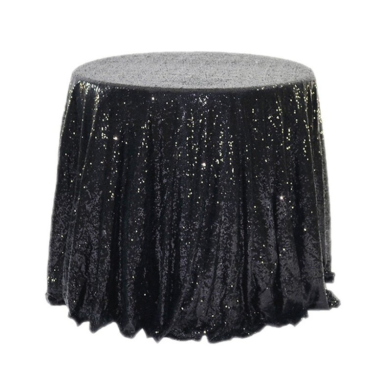 Sequin Table Cloth Manufacturer - OEM Wholesale Round Shiny Polyester for Party Wedding
