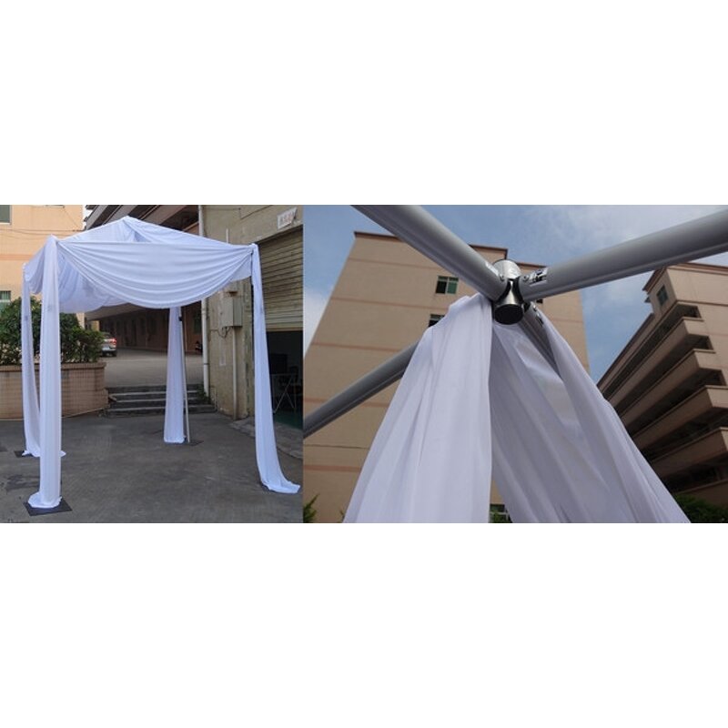Wedding Curtain Stand Manufacturer - OEM Durable Pyramid Top for Ceremony Venue Party