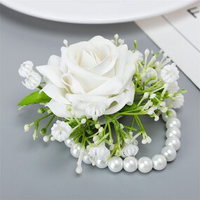 Silk Rose Corsages Factory - OEM New Design European-Style Artificial for Bride Bridesmaids
