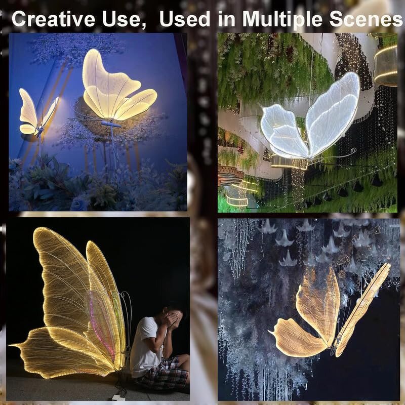 LED Butterfly Hanging Light Factory - OEM Wedding Ceiling Large Wings Floor Lamp Ornament