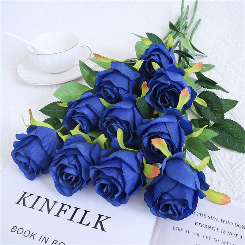 Artificial Red Roses Bouquet Factory - OEM Wholesale Silk Flowers for Wedding Party Birthday