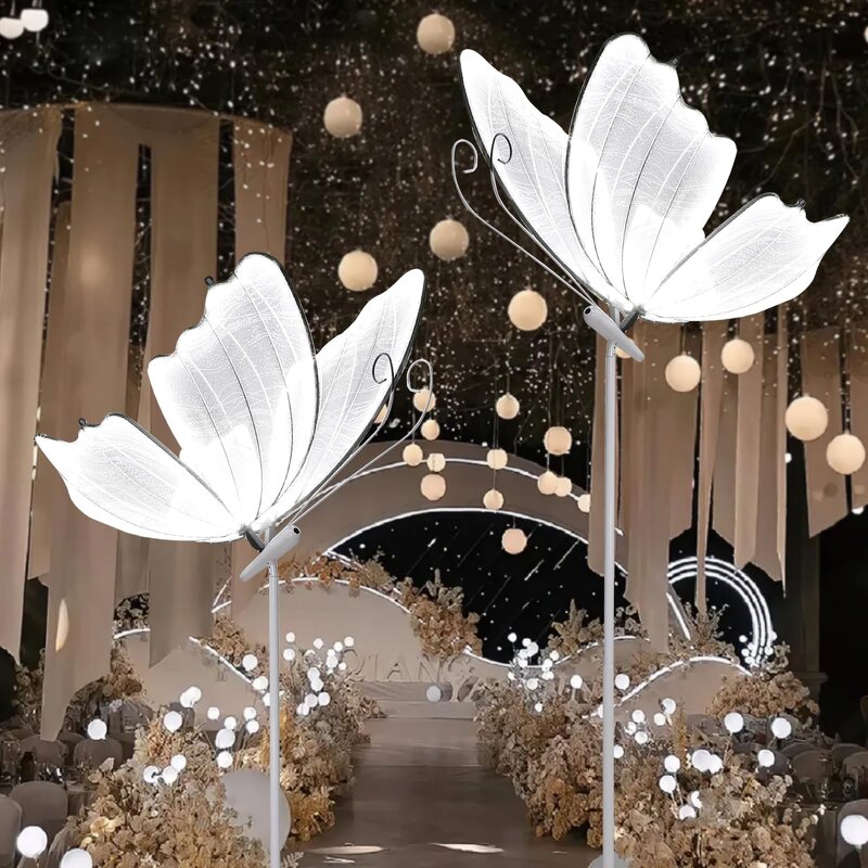 LED Butterfly Hanging Light Factory - OEM Wedding Ceiling Large Wings Floor Lamp Ornament