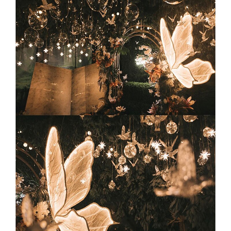 LED Butterfly Light Manufacturer - OEM Wedding Decoration Moving Giant Stand for Party