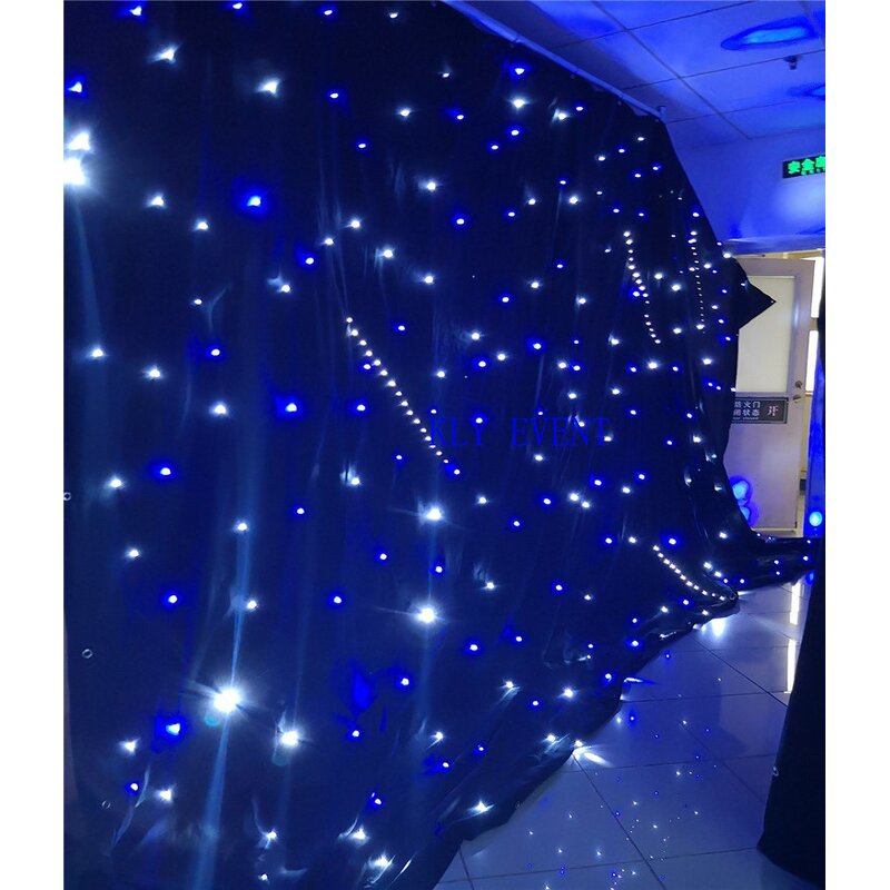 Starry Sky LED Curtain Manufacturer - OEM Event Show Backdrop Black Cloth for Stage Party